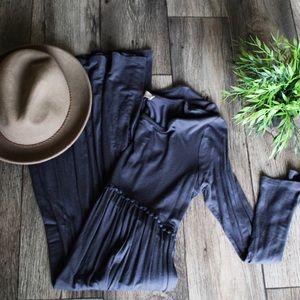 Long pastel blue dress